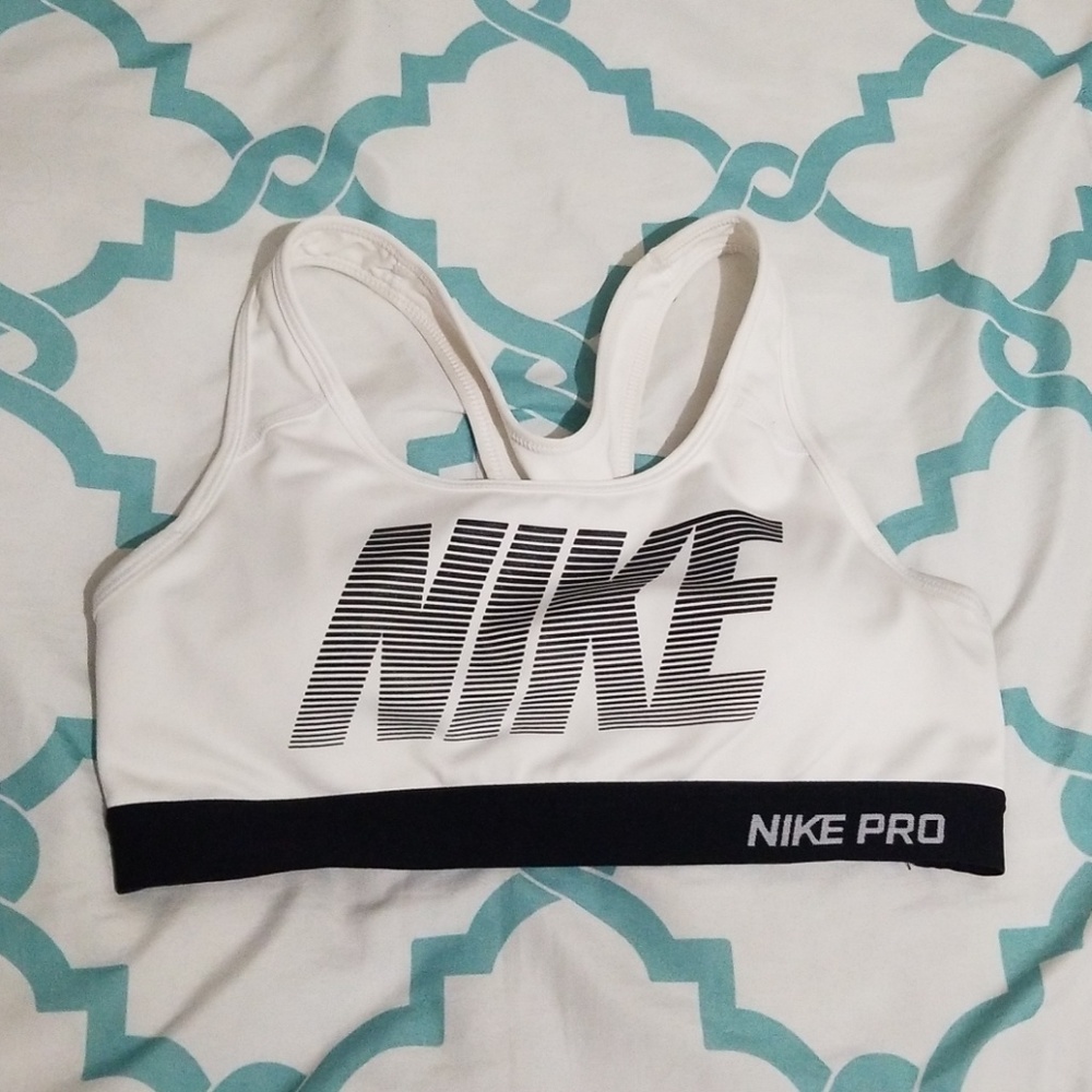 White Nike Sports Bra